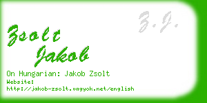 zsolt jakob business card